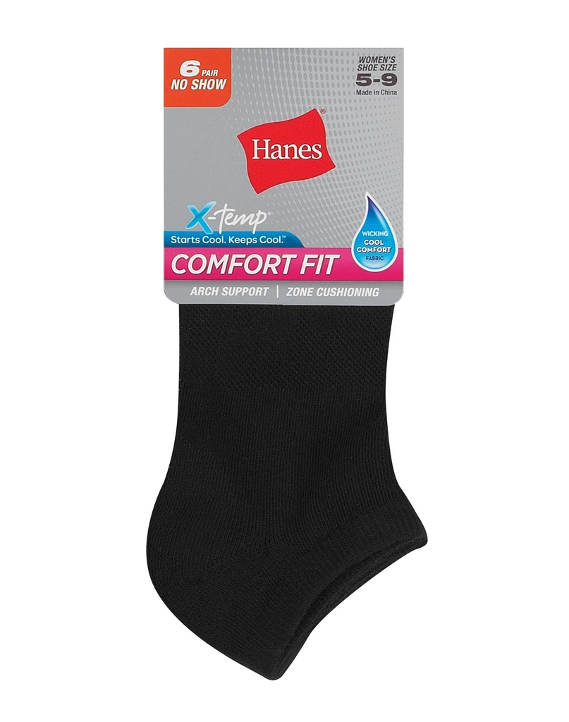 WOMEN'S 6PK NO-SHOW SOCKS