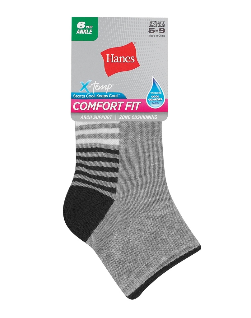 WOMEN'S 6PK ANKLE SOCKS