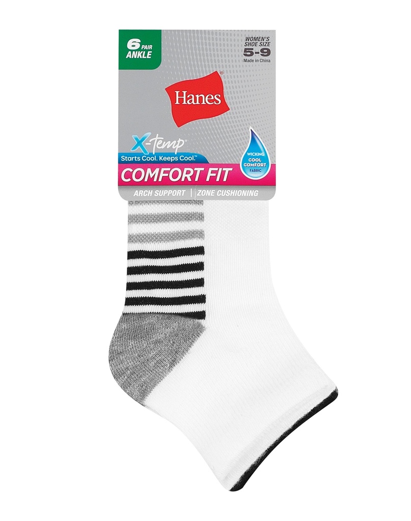 WOMEN'S 6PK ANKLE SOCKS