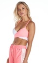 CORAL OVERLAP WORKOUT BRA