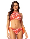 VESTEM GEOMETRIC REVERSIBLE HALTER BIKINI