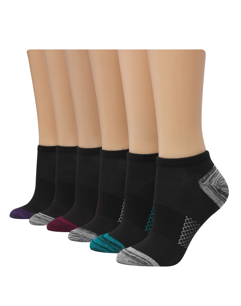 WOMEN'S 6PK LIGHTWEIGHT NO SHOW SOCKS