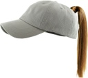 CLASSIC COTTON PONYTAIL BALLCAP