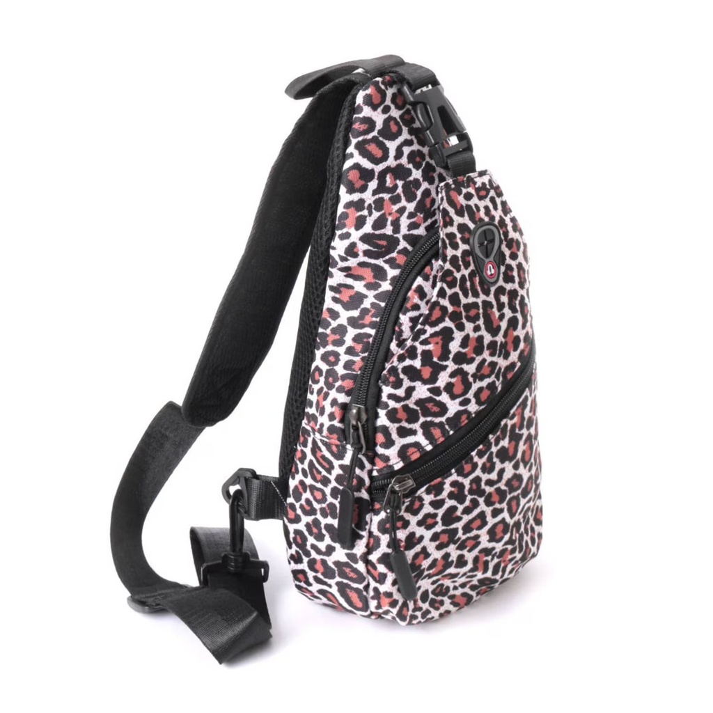 LEOPARD CROSSBODY SLING BAG