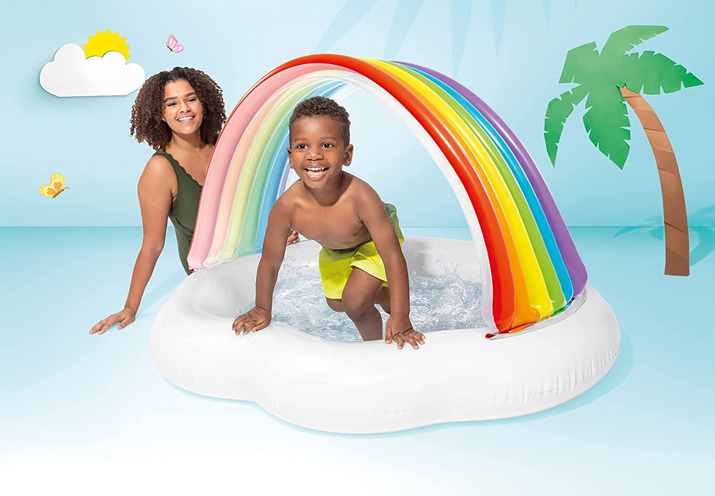 RAINBOW CLOUD INFLATABLE BABY POOL