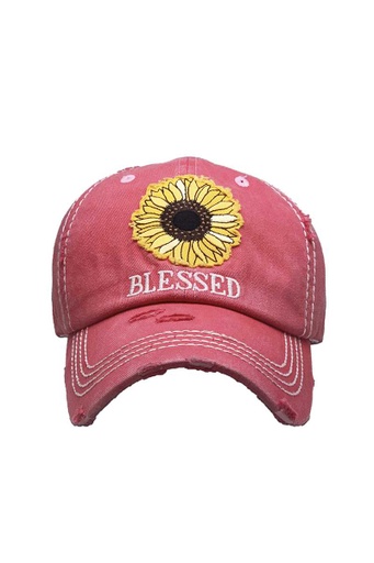 [KBV-1376] BLESSED SUNFLOWER BALL CAP