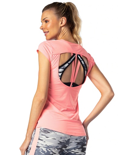 CUTOUT BACK DRI-FIT BLOUSE