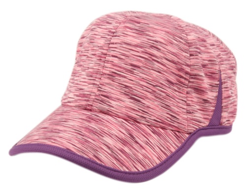 [CP2789-PURP] PONYTAIL YOGA ZIPPER CAP