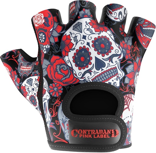 Sugar Skull Weight Lifting Gloves