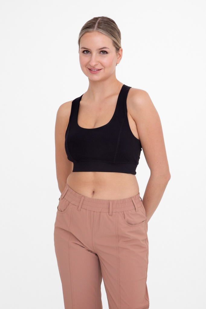 OVERLAY Y-BACK WORKOUT BRA