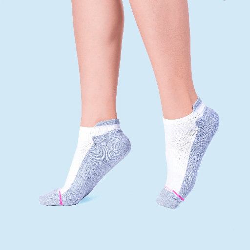 [ZL2P3727B] WOMEN'S SOLID HALF-CUSHION SOCKS - 2PK