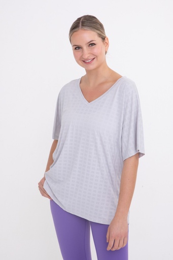PERFORATED V-NECK TEE