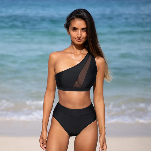 BLACK MESH BIKINI