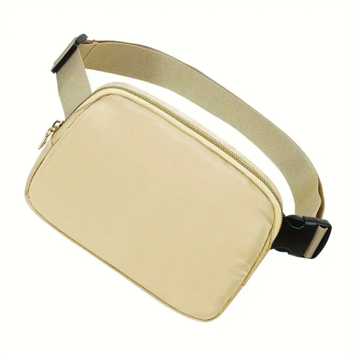 [RX11140-BEIGE] ATHLEISURE WAIST POUCH