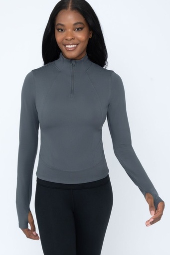 EVERYDAY HALF ZIP LONG SLEEVE TOP