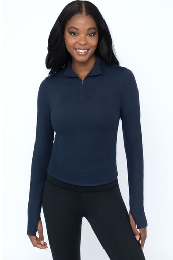 EVERYDAY HALF ZIP LONG SLEEVE TOP