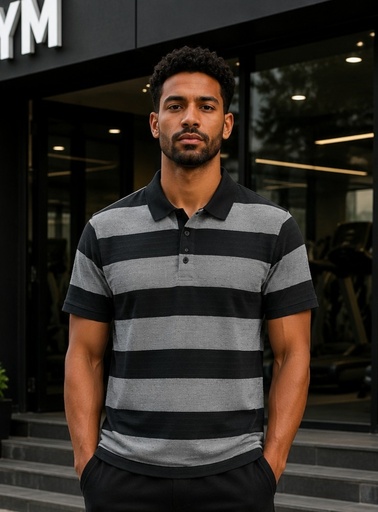 STRIPED POLO