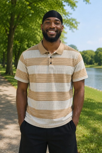 STRIPED POLO