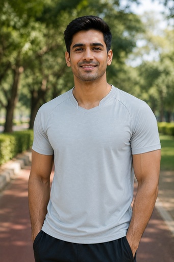PIPPED COLLAR TEE