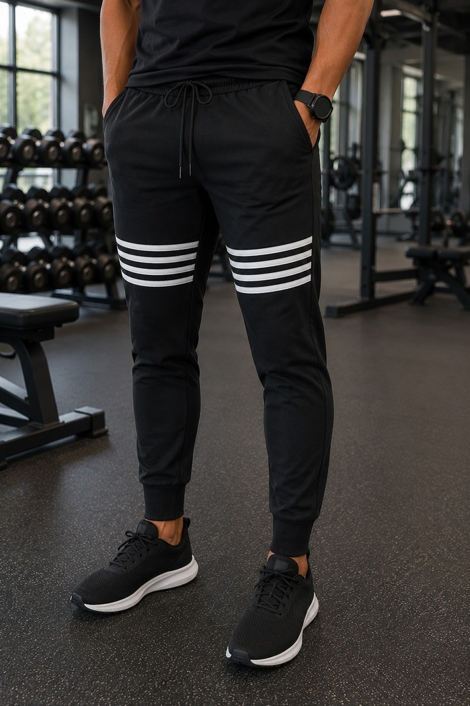 STRIPED JOGGERS