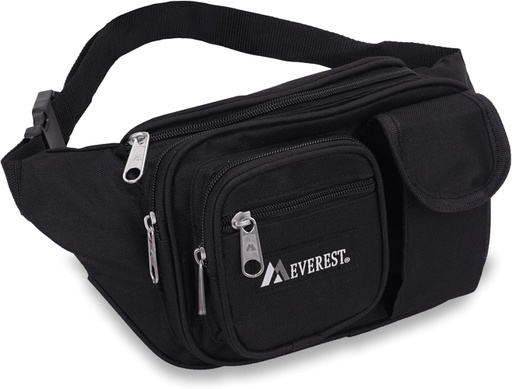 [044MDH-Black] MULTI POCKET WAIST POUCH