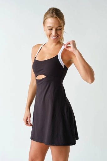 SCULPTED CUTOUT ACTIVE DRESS