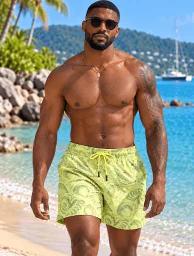 SEA SHELL SWIM TRUNKS