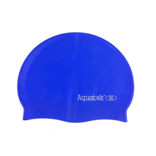 [AQU-21300-ROY] AQUATEK CLASSIC SILICONE JR SWIM CAPS